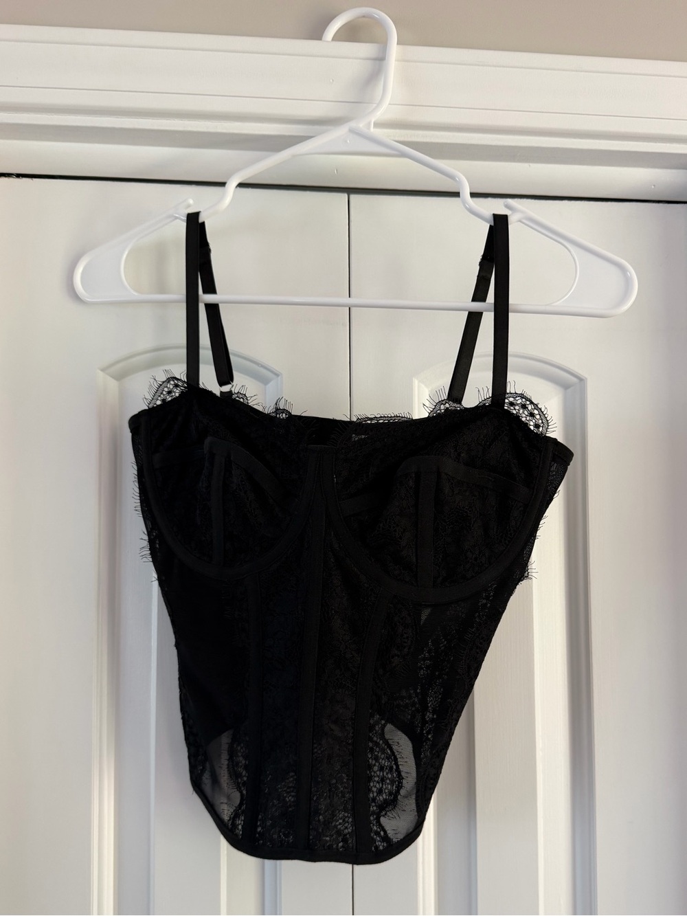 Black Lace Corset Top